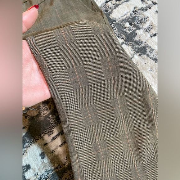 Super Low Rise Trousers Brown Plaid Madness TelAviv Womens 2 - Picture 9 of 15